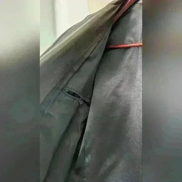 Giorgio Armani Men's Lamb Skin Leather Blazer Jacket Made In Italy Size 56 - Picture 7 of 10